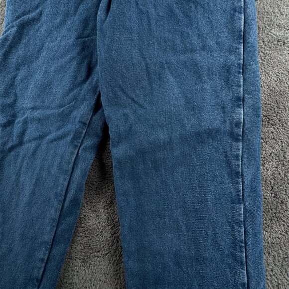 LL Bean Double L Jeans Flannel Lined Denim Men Blue Women Cotton Size 10 Regular - Picture 4 of 16